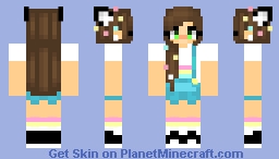 Cute Rainbow Girl Minecraft Skin