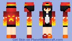 Fire 🔥 girl Minecraft Skin