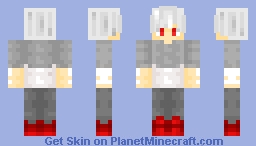 White Hair Boy Minecraft Skin