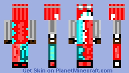flame and ice girl Minecraft Skin