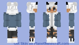 White hair boy Minecraft Skin