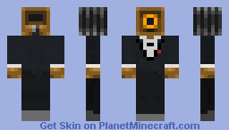Camera tuxedo man Minecraft Skin