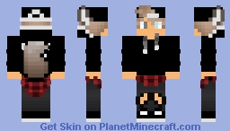 Wolf boy white eye Minecraft Skin