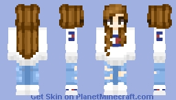Tommy Hilfiger - Girl Version Minecraft Skin