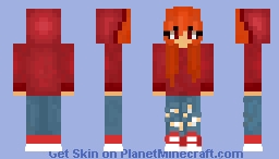 Fire Girl Skin Minecraft Skin