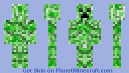 CREEPER PIXEL GUN 3D SKIN Minecraft Skin