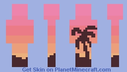 beach sunset Minecraft Skin