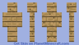 Wooden blockman Minecraft Skin