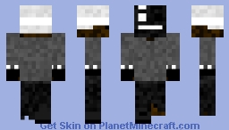 Black Mask Boi Minecraft Skin