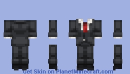 Buttoned-up mafia costume Minecraft Skin