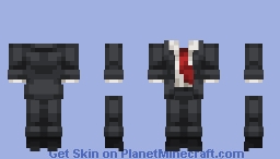 Unbuttoned mafia costume Minecraft Skin