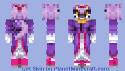 blaze the cat Minecraft Skin