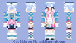 Color accurate~ Sigewinne-Genshin Impact Minecraft Skin