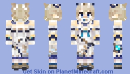 Color Accurate Barbara-Genshin Impact Minecraft Skin