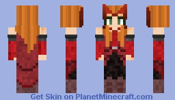 Wanda Maximoff Scarlet Witch Minecraft Skin