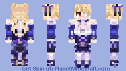 Color Accurate Genshin Impact Fischl- Ein Immernachtstraum Minecraft Skin