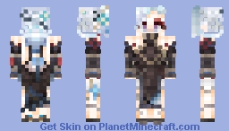 Color accurate Shenhe- frostflower dew-Genshin Impact Minecraft Skin