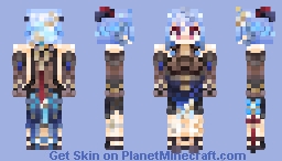 Color accurate Ganyu-Twilight Blossom-Genshin Impact Minecraft Skin