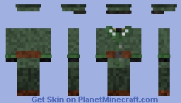 Forest Camo Army Uniform (Commissioned Officer) Minecraft Skin