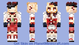 Blossoming Starlight~ Color accurate Genshin Impact Klee Minecraft Skin