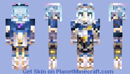 Color accurate Ineffa-Genshin Impact Minecraft Skin