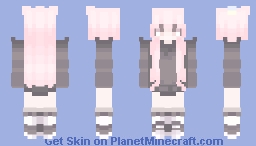 Aesthetic Black Hoodie Girl :D Minecraft Skin