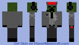Engineer of the Technical Department of the Great Monster Empire Creeper Minecraft Skin