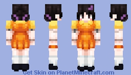 Squid game Doll/ Young-hee (Alternative face) Minecraft Skin