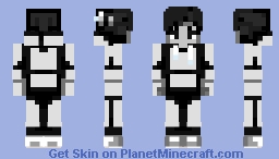 𝓑𝓵𝓪𝓬𝓴 & 𝓦𝓱𝓲𝓽𝓮 Minecraft Skin