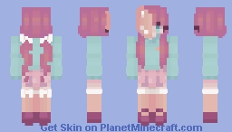 Fox Mask Palette Girl w/o flowers 〈❀〉 Contest Entry! Minecraft Skin