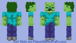 Zombie Minecraft movie A Minecraft Movie (Bare Bones Style) Minecraft Skin