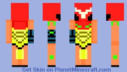 サムス・アラン samus aran metroid series Minecraft Skin