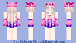 Lady Axolotl Minecraft Skin