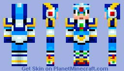 Mega Man X Forth Armor Minecraft Skin