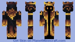 Magister's Gilded Black Robes Minecraft Skin