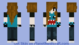Scene girl Minecraft Skin