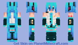 Hatsune Miku Minecraft Skin