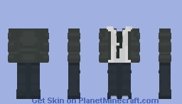Gray Jacket & Tie FTU Minecraft Skin