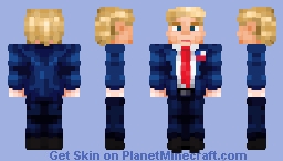 Donald Trump (blue outfit) Minecraft Skin