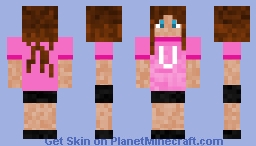 STREAMER GAMES: TEAM VANILLA (Girl Version) Minecraft Skin