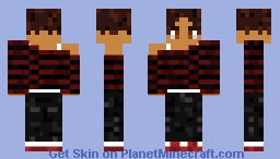 Red Rock 🎸🍒 (Boy Version) Minecraft Skin