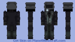 Camera Man (Black Camera) Skibidi Toilet Minecraft Skin