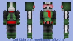 Kamen Rider 2 (nigo) (first cotume) | Kamen Rider Minecraft Skin