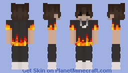 fire man Minecraft Skin