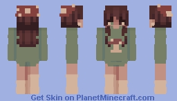 ⋆｡ﾟ☁︎｡⋆｡ ﾟ☾ ﾟ｡⋆  Mushroom femboy !! 𓋼𓍊 Minecraft Skin