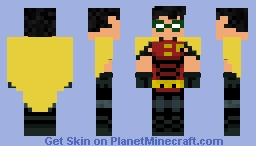 Robin (Dick Grayson) Minecraft Skin