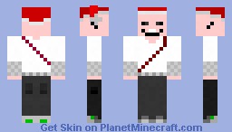 Blousing face witch santa hat Minecraft Skin