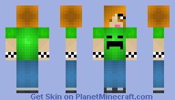 Classy Creeper-T Girl Skin (shading) :D Minecraft Skin