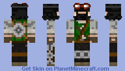 Bearded Dwarf Engineer (GREEN) Minecraft Skin