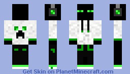 Enderman DJ (Green) Minecraft Skin